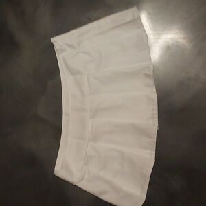 White tennis style skirt